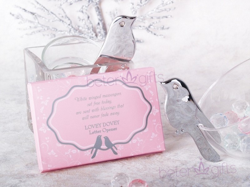 doorgift lovebird letter opener bookmark母亲节书签回礼wj059