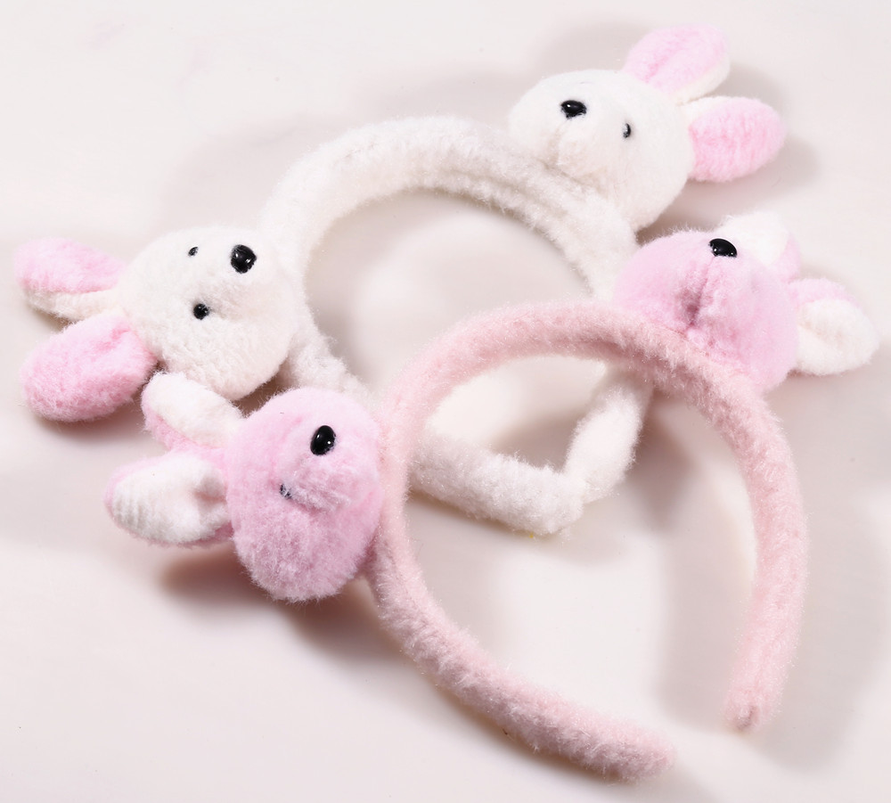 网红可爱小兔子发箍洗脸敷面膜束发带防滑压发发卡发捆兔耳朵头箍