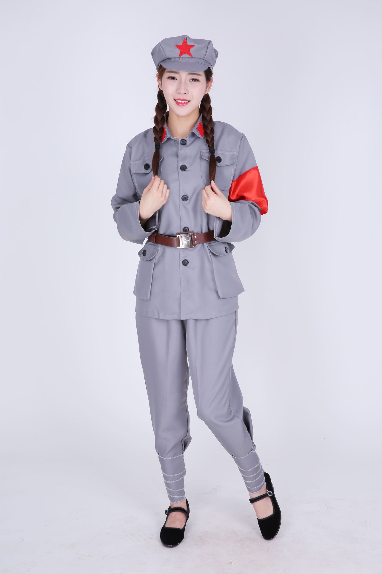 红军长征舞蹈衣服成人红卫兵团革命服饰 八路军服装演出服 男女款