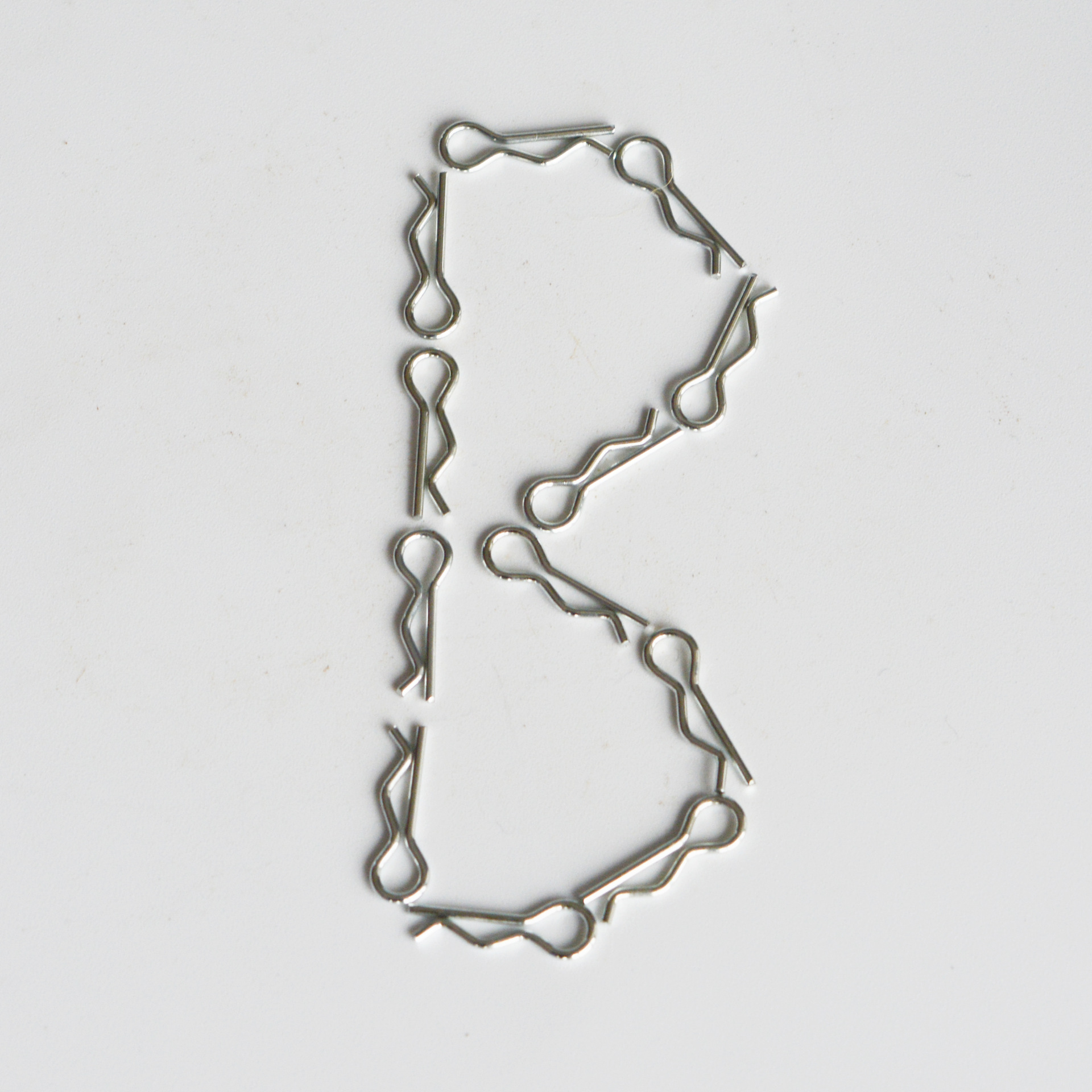 厂家直销r型卡销 弹簧钢rb型开口销 不锈钢双圈卡扣 波浪发夹销子