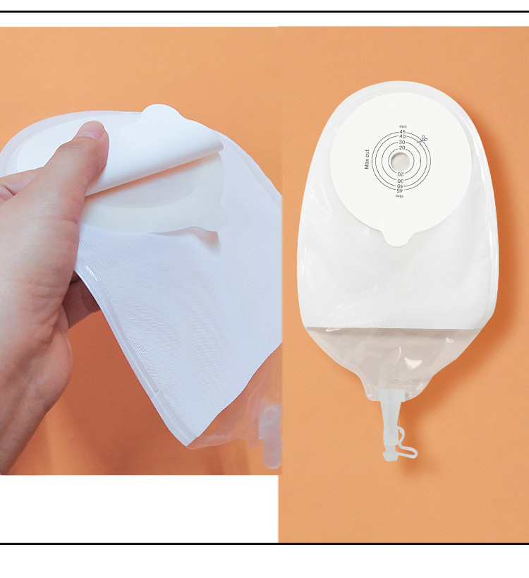 健之佳一件式泌尿型造口袋肛门接便袋粘贴式大便造瘘袋