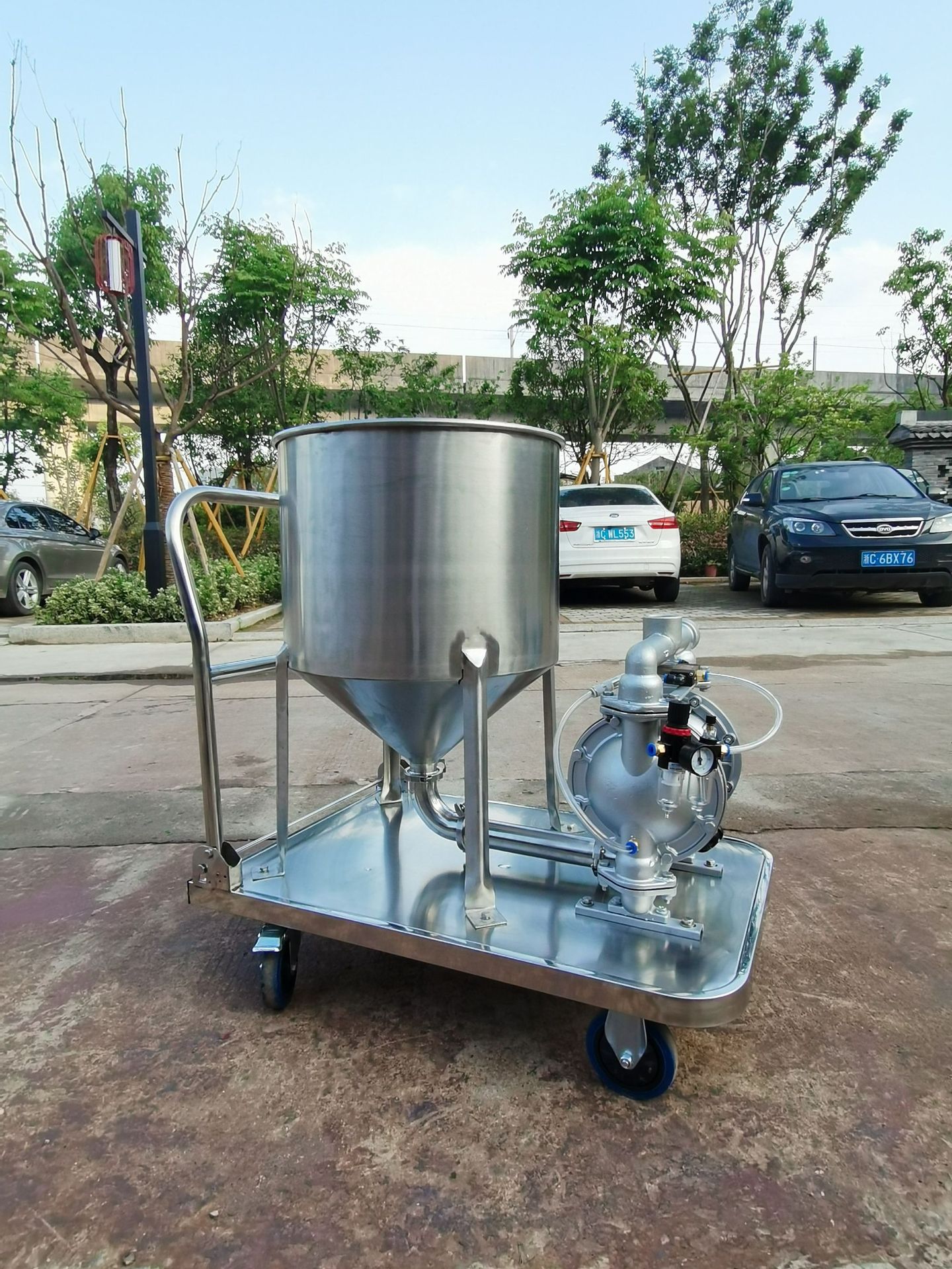 小型粉体输送设备 粉末自吸泵 粉体气动隔膜泵