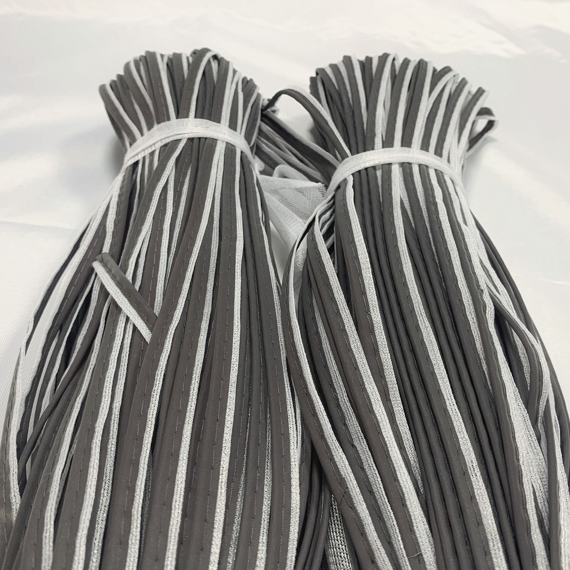 反光包边条亮银灰/荧光绿反光包边嵌条服装用反光滚边绳子母带