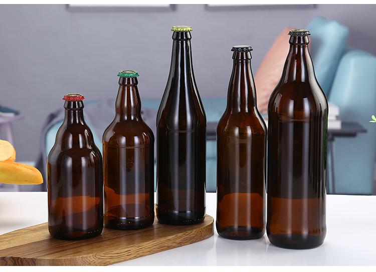 批发500ml棕色空啤酒瓶酿酒新款玻璃酒瓶330ml汽水玻璃饮料瓶
