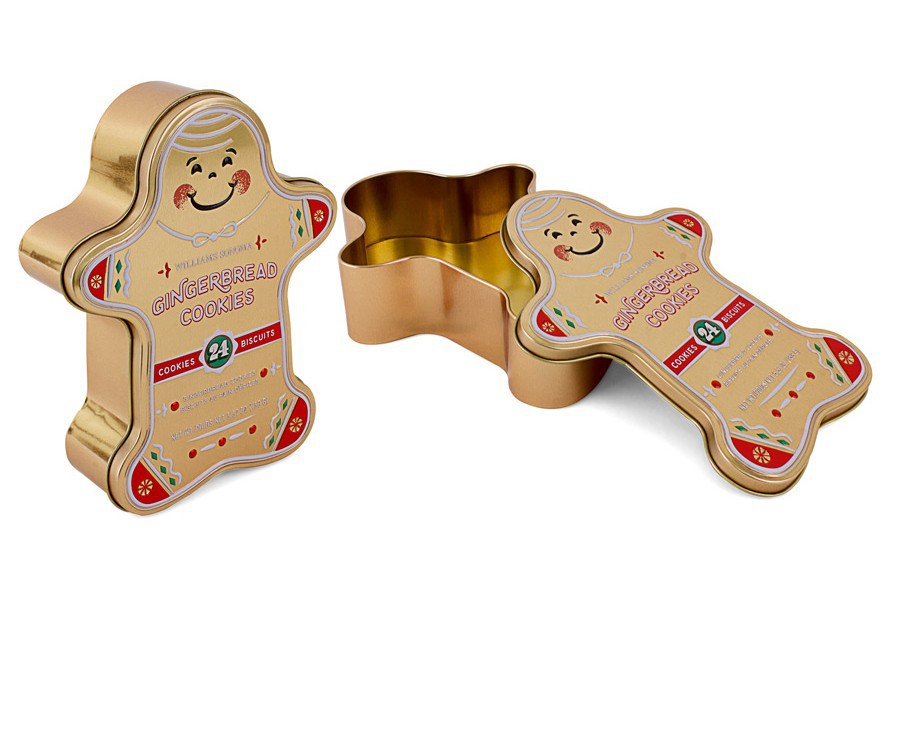 饼干罐 姜饼人铁罐 礼品罐 异型可定制可设计 新春大礼盒