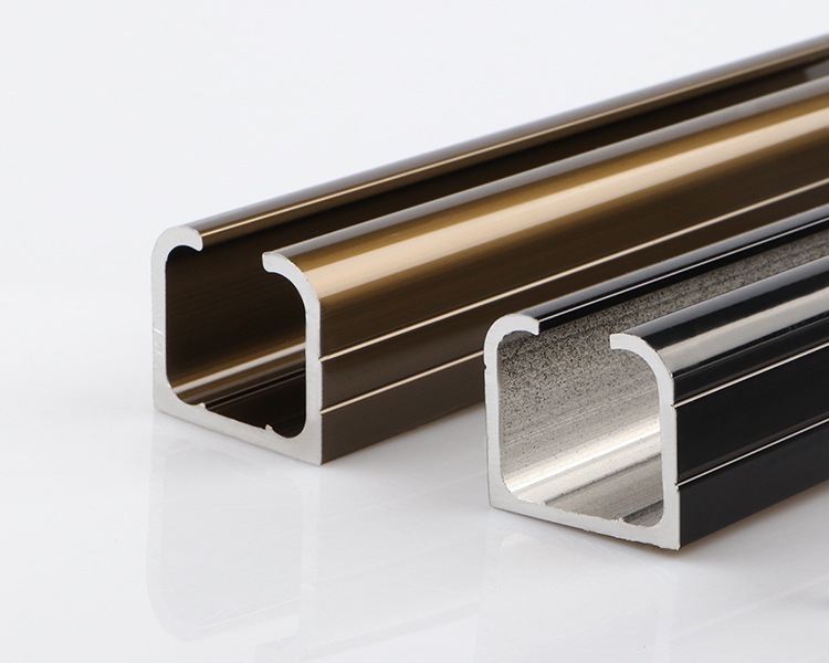 滑轨批发 推拉门玻璃门衣柜门木门吊轮滑轨 静音铝合金推拉门轨道