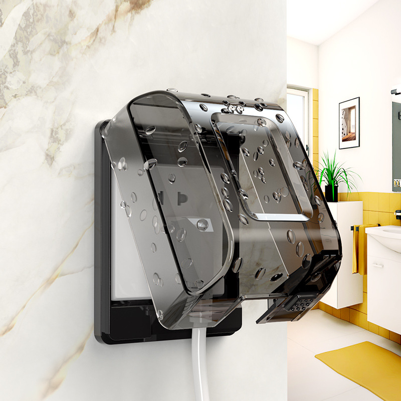 儿童防触电插座保护罩宝宝插座防护盖粘贴式防溅防水保护盒