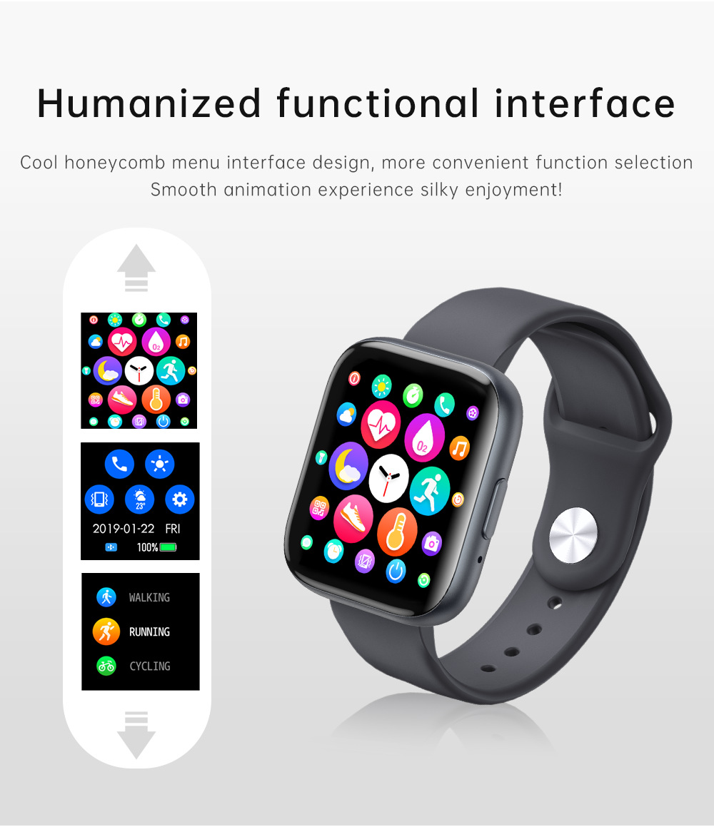 厂家直销2020款t99通话双芯片低功耗蜂窝ui smart watch智能手环