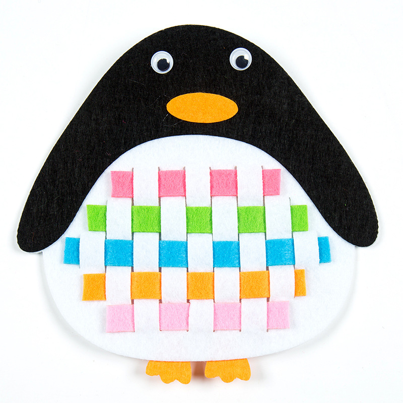 diy不织布编织教具儿童手工幼儿园早教区域区角益智玩具环境布置