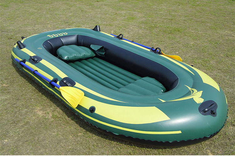 橡皮艇加厚双人钓鱼充气船耐磨皮划艇电动2 漂流船充气艇木船单人