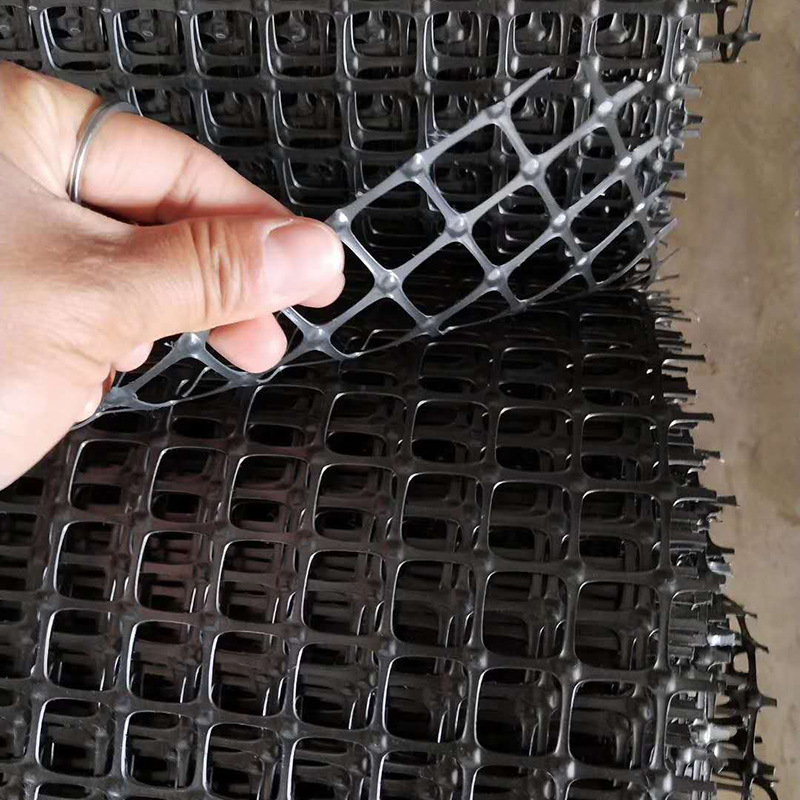 塑料土工格栅 双向拉伸土工格栅 路基用高强度塑钢格栅 支持定制