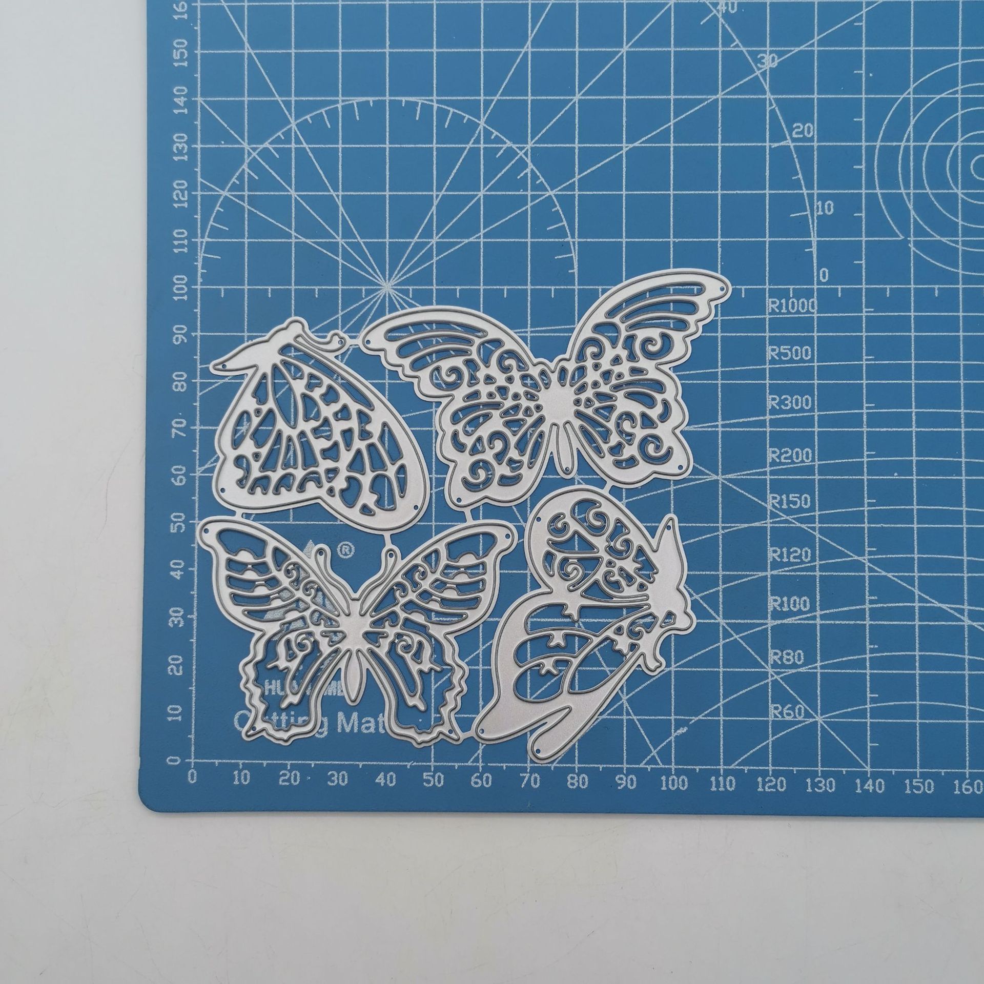 scrapbookingdiy切割刀模 碳钢刀模 益智压花刀模模板4个蝴蝶组合