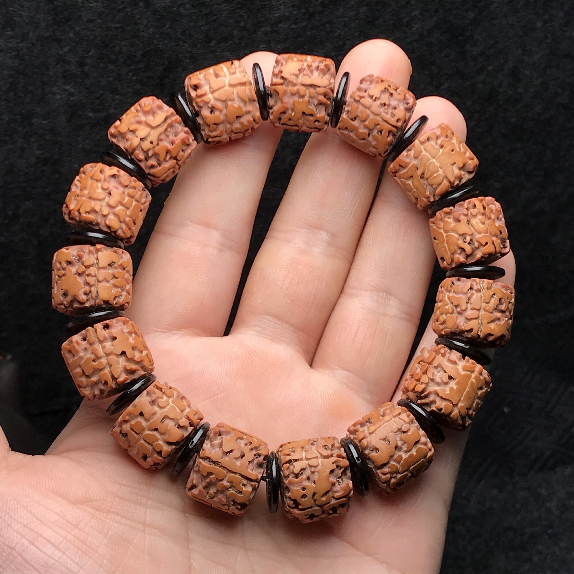 厂家供应 尼泊尔五瓣无齿金刚 精工无齿金刚菩提 金刚菩提桶珠