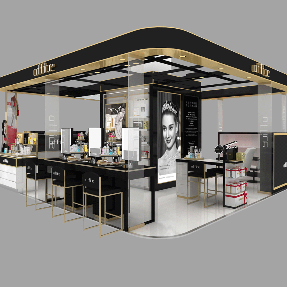商场岛柜设计化妆品道具展示柜形象柜展柜商用家具设计彩妆展柜
