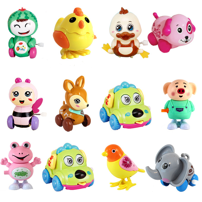 Wind-up Toy Children's Chain Pig Puzzle Kindergarten Gifts Night Market Stall Supply Shangjin Small Animal Wholesale