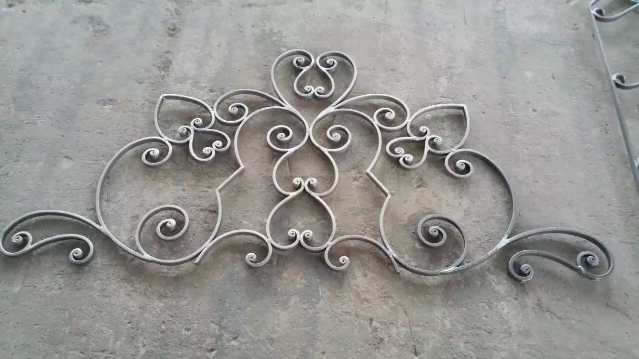 铁艺门花大门配件工厂生产锻铁门花锻打铁艺配件河北工厂