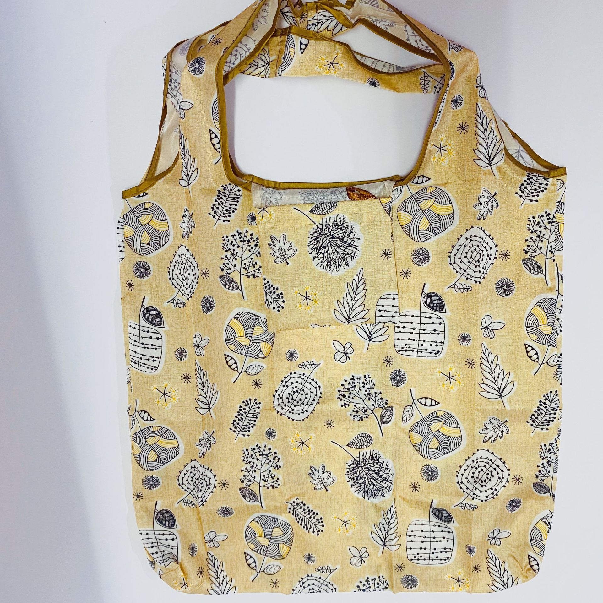 单肩大容量超市买菜便携布袋子手提可折叠防水女购物袋轻包