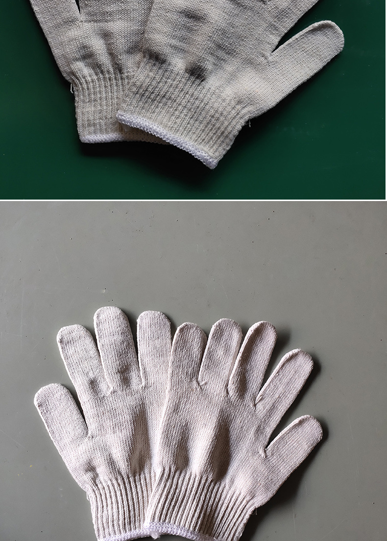 源头厂货加厚600克棉纱劳保防护汽修工厂防滑十针加密线手套