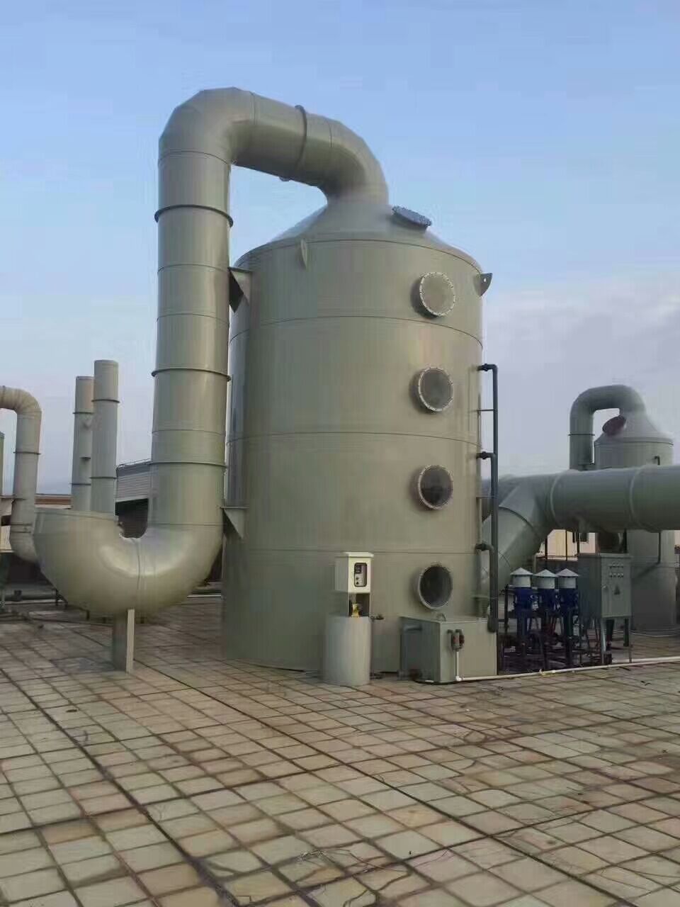吸收塔pp塔pp净化塔pe罐pph尾气塔pph塔