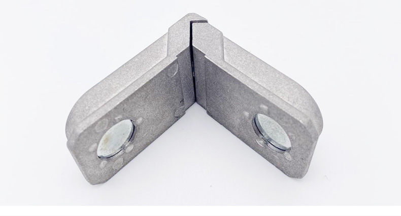 批发铝型材配件铝合金压铸角码l型铝角码24x10.5mm铝压铸厂家直销