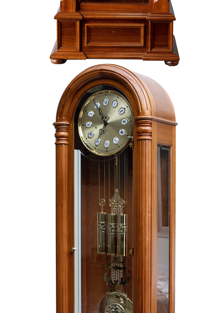 德国赫姆勒机芯复古落地钟客厅实木座钟红木大气摆钟欧式机械钟表