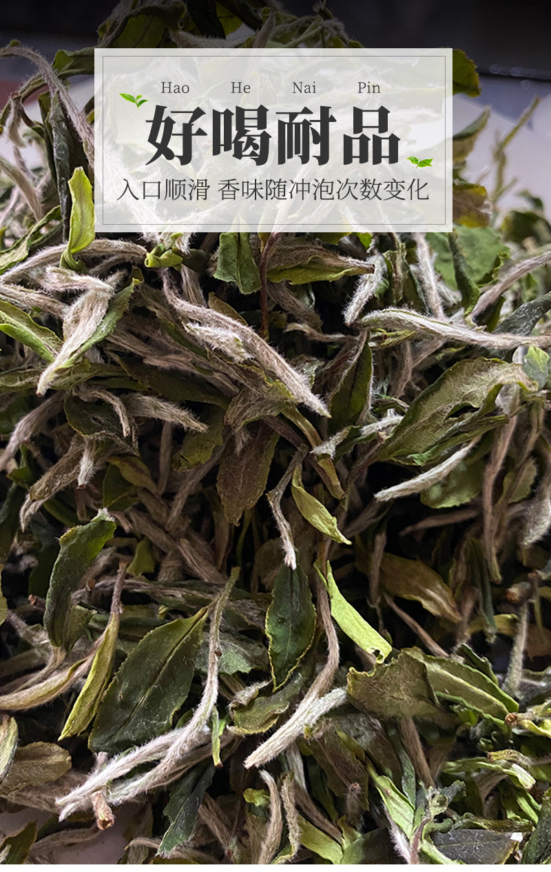 2020福鼎白牡丹白茶 500g散装大毫白牡丹茶叶 源产地货源批发