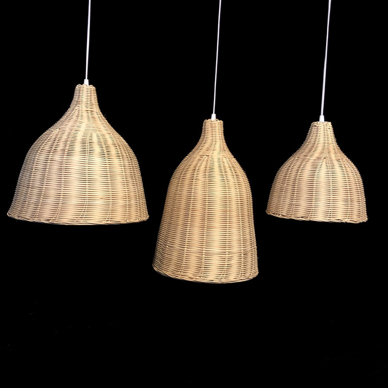 竹编吊件三件套婚礼堂场景布置舞台吊顶装饰复古中式家居挂饰道具