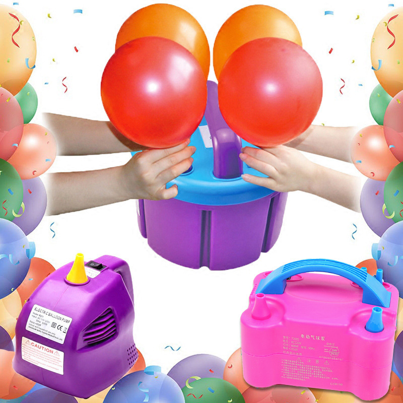 电动打气吹气机充气球泵便携式打气球工具气球机充气打气筒吹气球