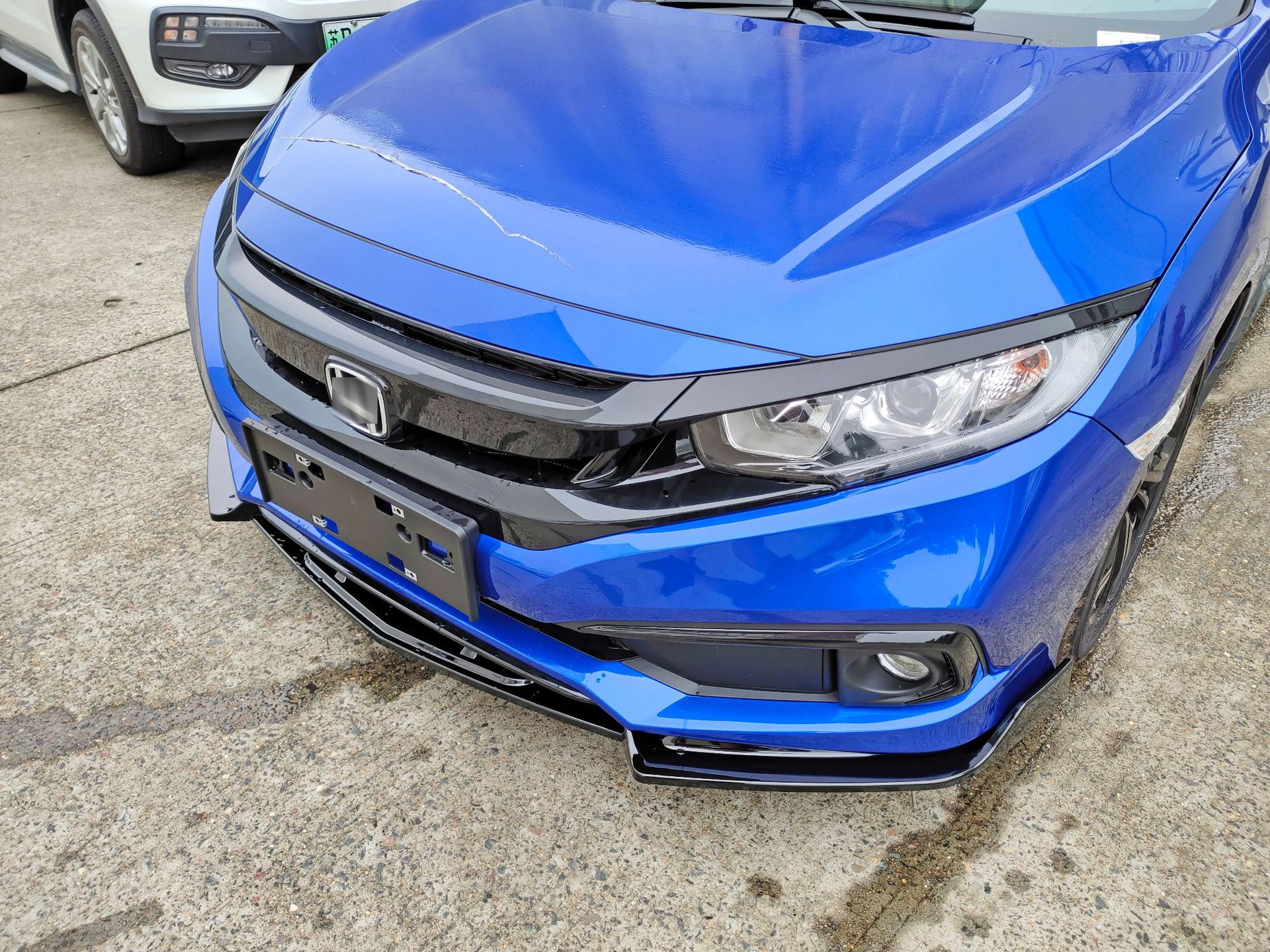 适用16-19款本田思域改装前铲装饰前唇小包围外饰包角护角尾翼