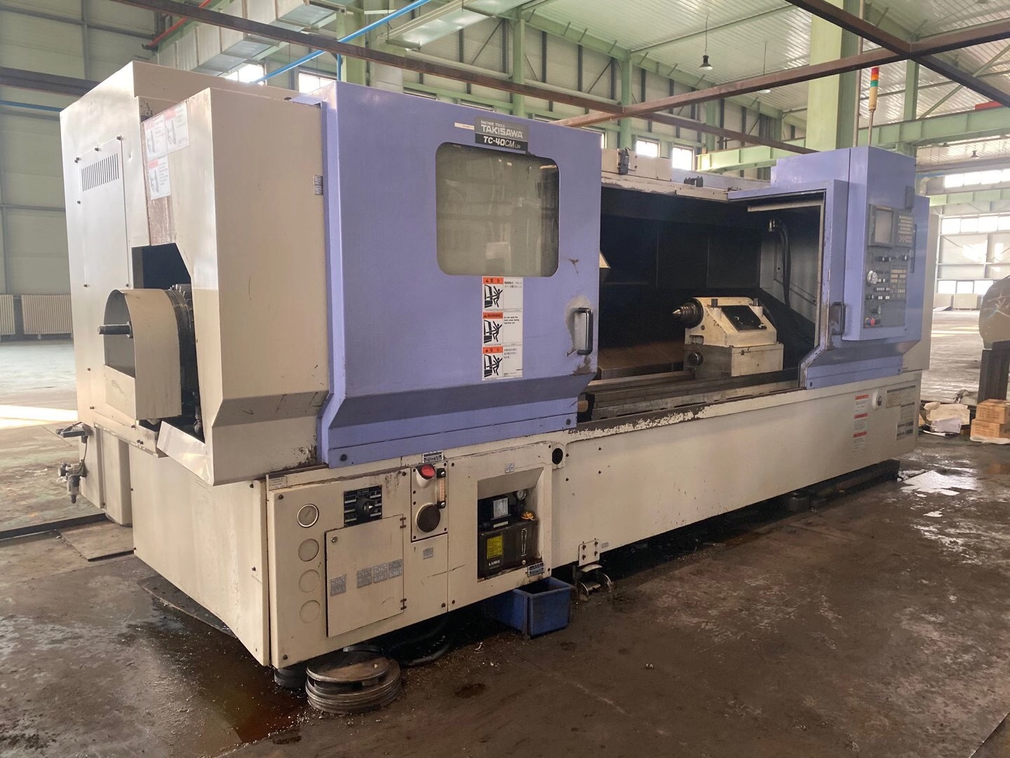 (202012售出)二手机床车床台湾泷泽数控斜身车床tc40cml20