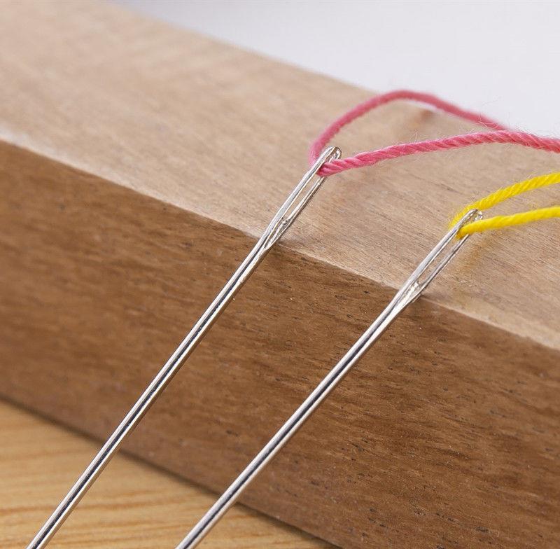 十字绣针尖头针通用绣花针50根针送针筒绣鞋垫的针绣花针刺绣针