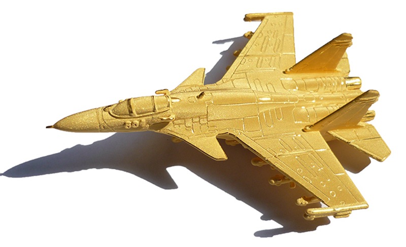 绒沙金飞机模型 客机战斗机摆件黄金轰炸机20 直升机10歼20无人机