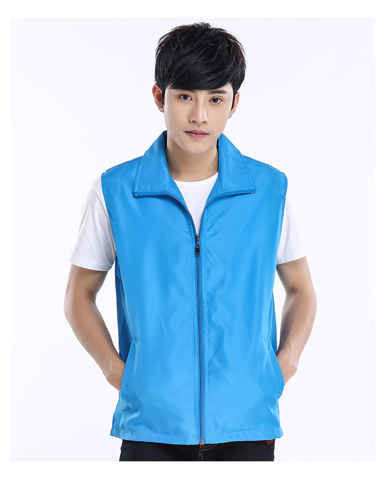 定制马甲双层志愿者活动马甲 志愿者义工红色马夹 团体服订制logo