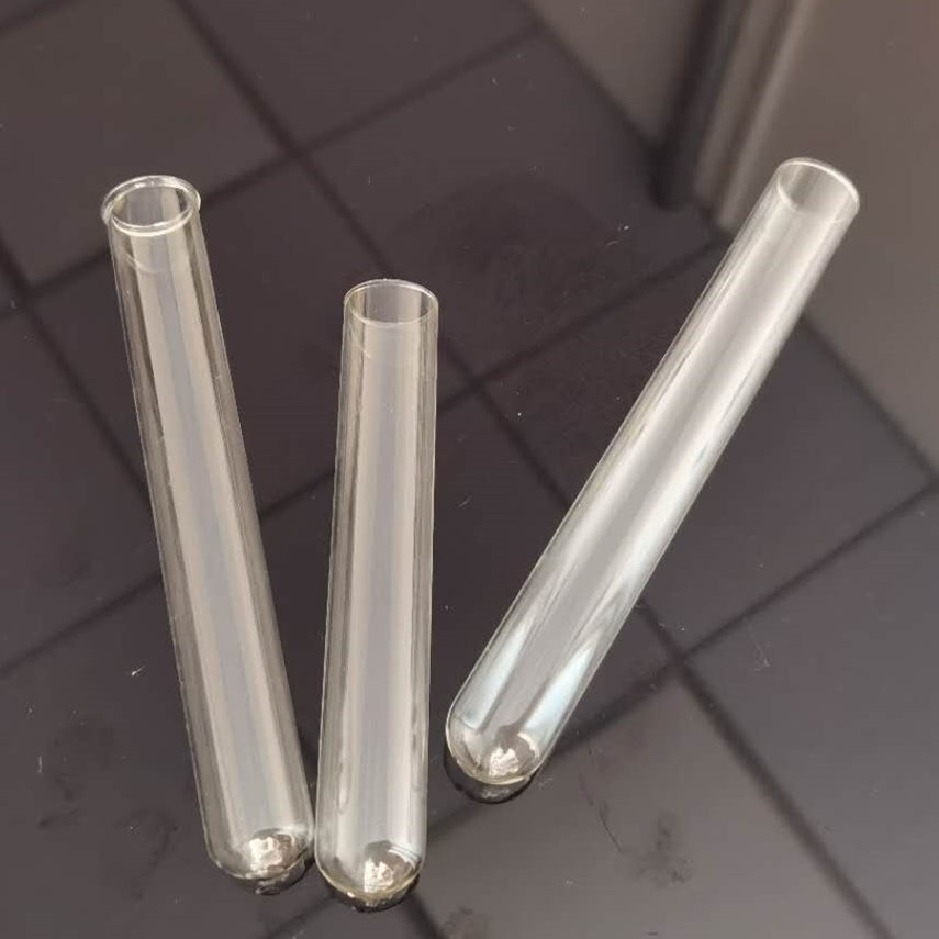 玻璃试管 平口圆底试管 直径12/13/15/18/20/25/30mm可定 制