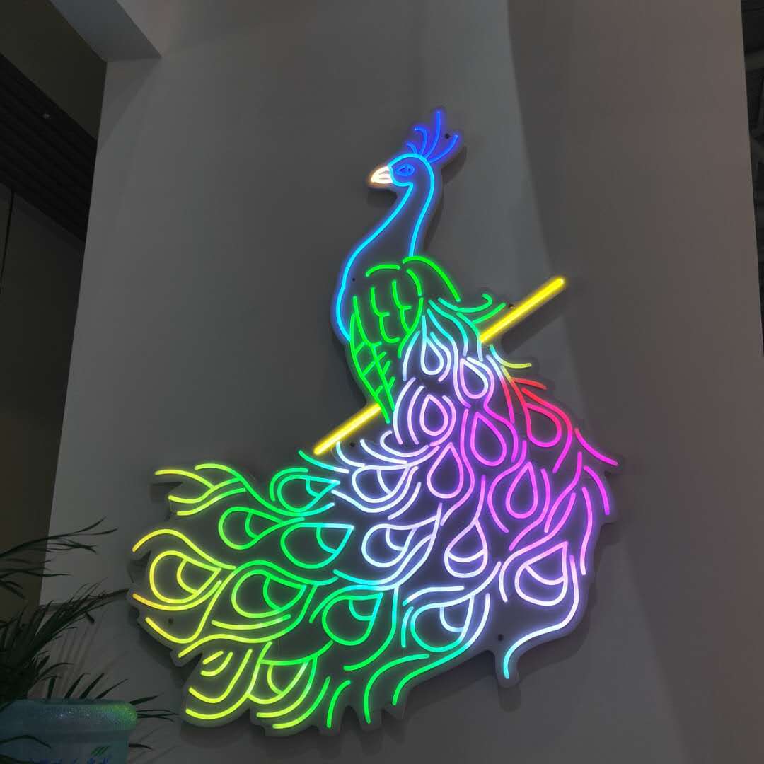 led霓虹灯带可编程幻彩全彩跑马霓虹灯带s型裸板造型低压灯带