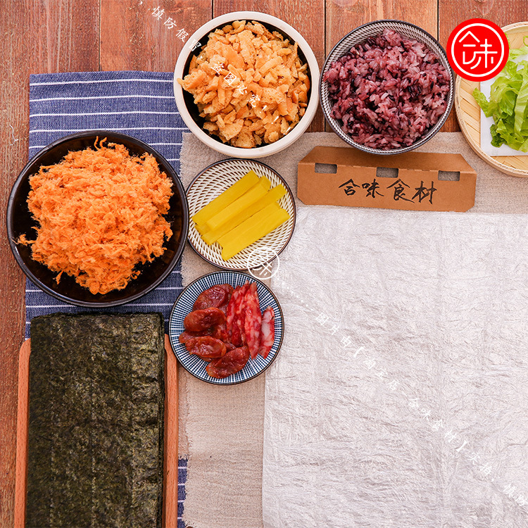 台湾饭团寿司材料脆皮米过路棒粢饭团手抓饼紫菜卷炸油条碎酥薄脆