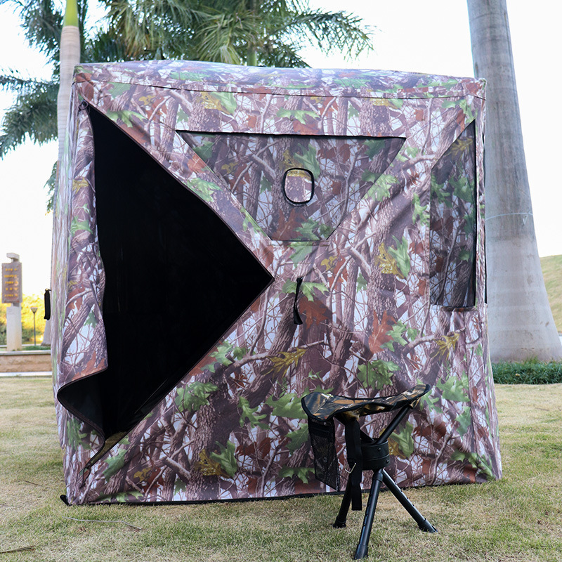 仿生迷彩狩猎帐篷 双层帐打猎帐篷 野外伪装观鸟拍鸟摄影帐篷