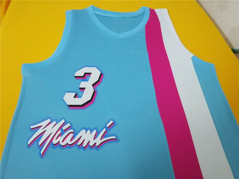 亚马逊货源 nba球衣 heat wade 热火队#3韦德篮球服 支持一件代发