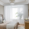 modern Simplicity Northern Europe Geometry wave White yarn curtain Shalian a living room balcony Twill partition Window screening modern Simplicity Northern Europe Geometry wave White yarn curtain Shalian a living room balcony Twill partition Window screening