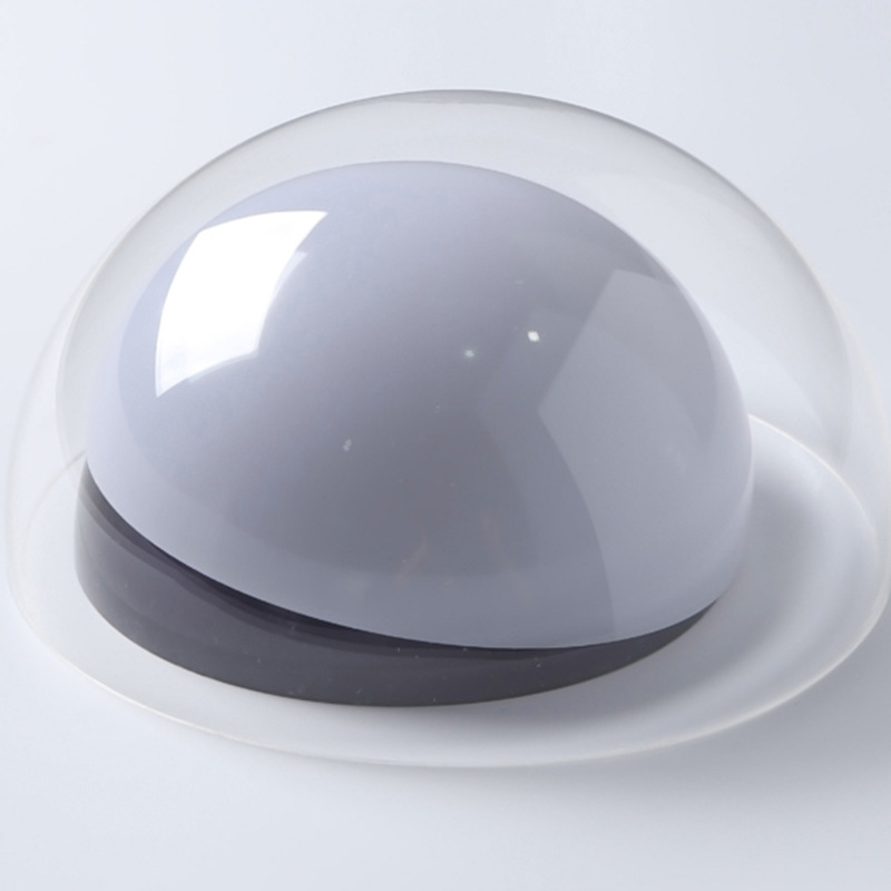 定制亚克力半球罩有机玻璃材质透明留边开孔半球,尺寸定制