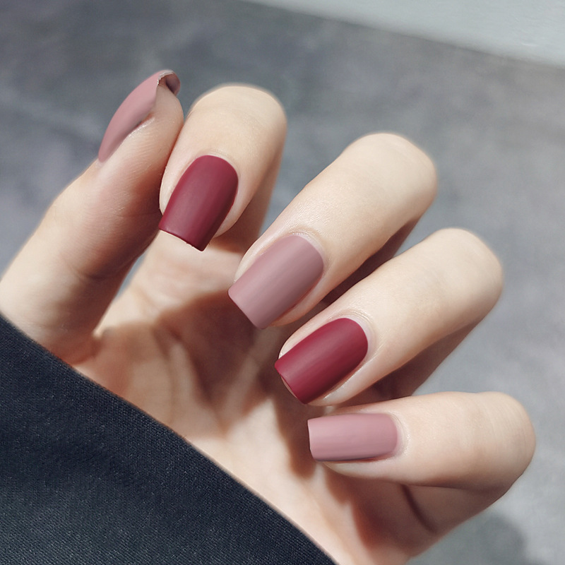 雾面哑光指甲油批发丝绒持久不可剥磨砂不掉色防水美甲 一件代发