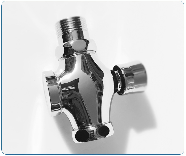 厂家直销冲洗阀全铜四通自闭式手按大便器冲水阀马桶延时阀按压式