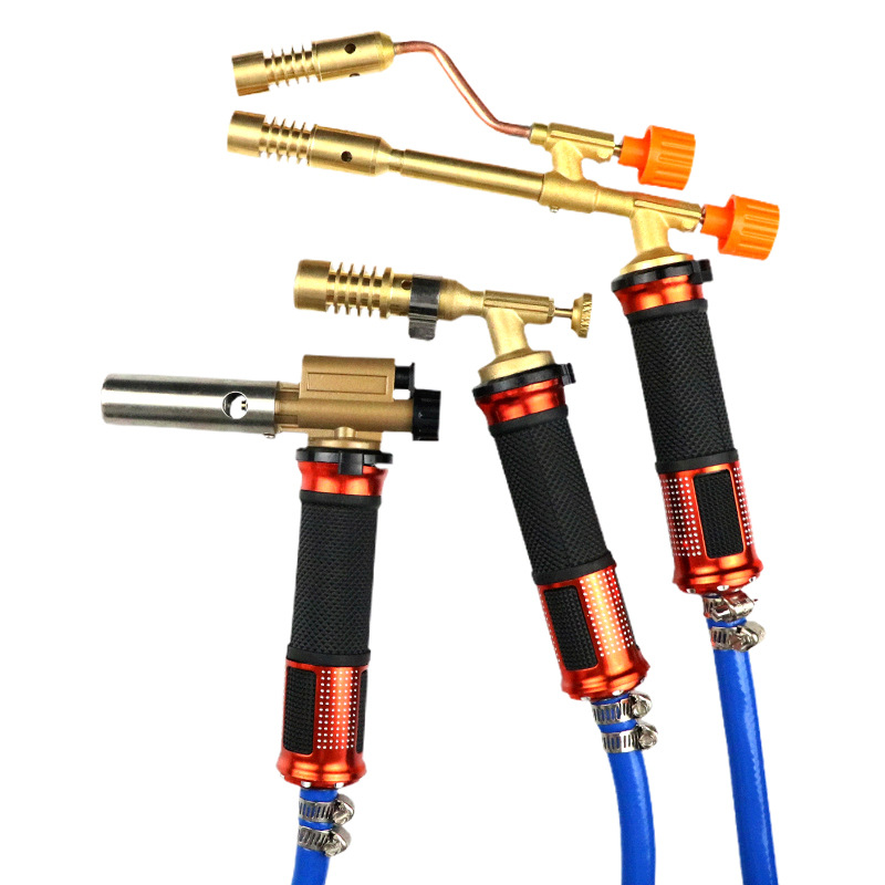 液化气焊枪喷火枪无氧焊枪煤气焊枪家用纯铜小型式双头焊枪焊炬
