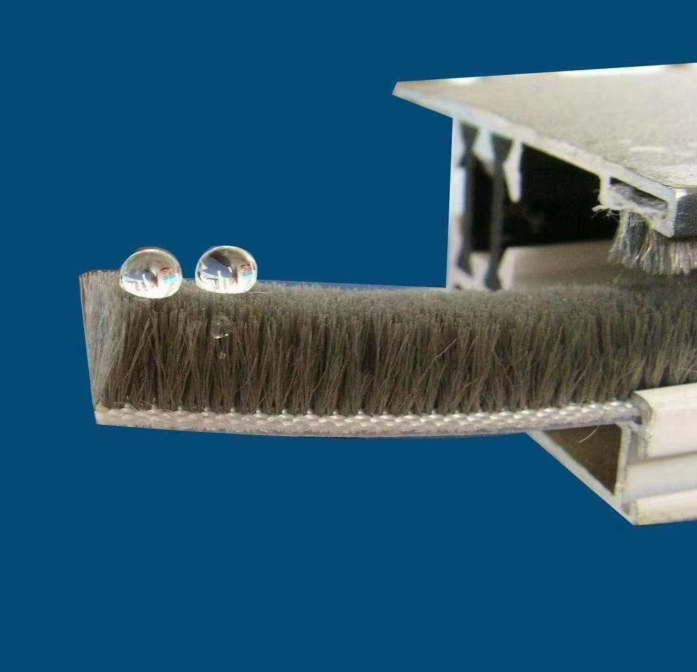 现货pp门窗毛条硅化7*5夹胶片 铝合金幕墙密封条 防水加密毛条