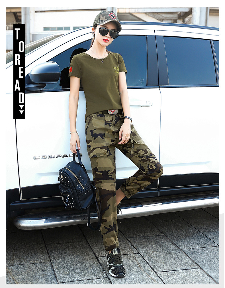 春夏特种兵迷彩服2020军装套装女工作服军绿短袖长裤作训服两件套