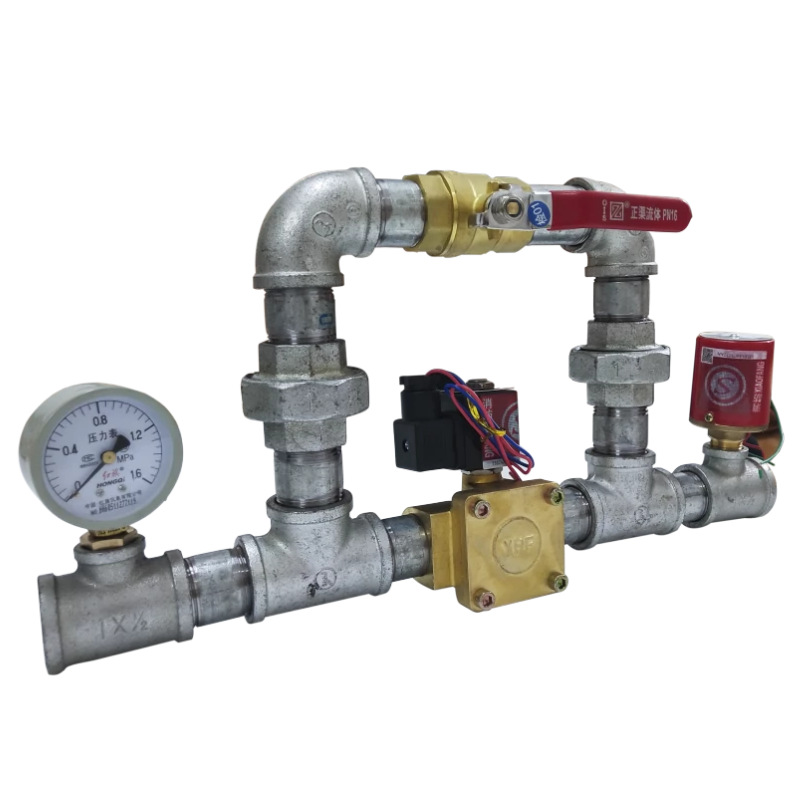 电动末端试水装置dn25试水阀试压末端监控电磁80压力反馈测试