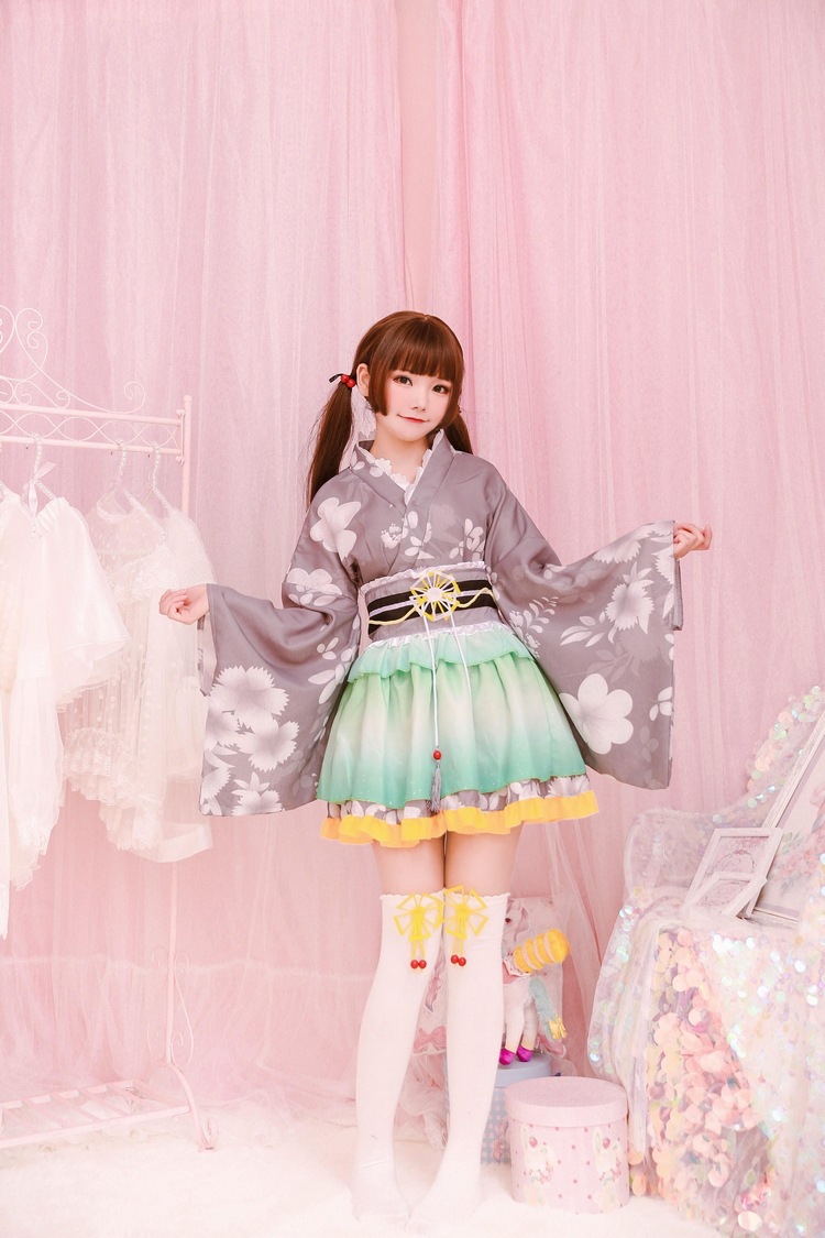 全员lovelive夏祭浴衣觉醒真姬海未果果和服装极乐净土宅舞多色采购