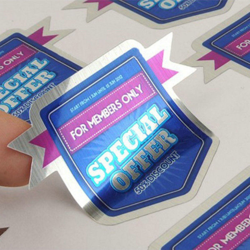 pvc不干胶标签定做彩色商标logo贴纸定制透明不干胶印刷批发