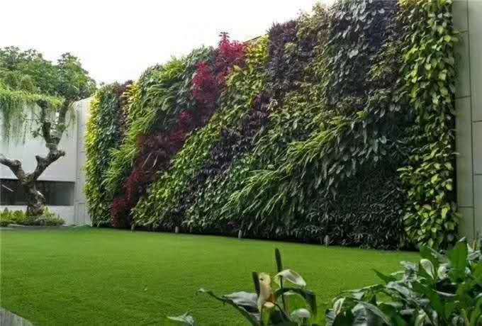 立体外墙垂直绿化植物墙装饰式植物墙花盆多层组合活体绿化装饰墙