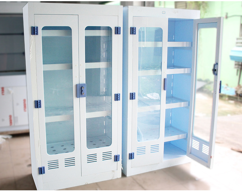 现货pp实验室耐酸碱器皿柜仪器柜方便pp酸碱柜气瓶柜试剂柜可定制